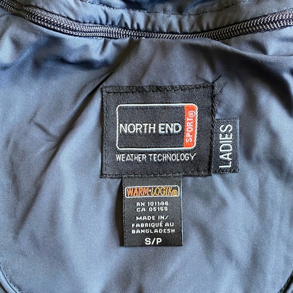 North End size S Blue Zip Front Water Resistant Insulated Outdoor Jacket - Picture 4 of 13